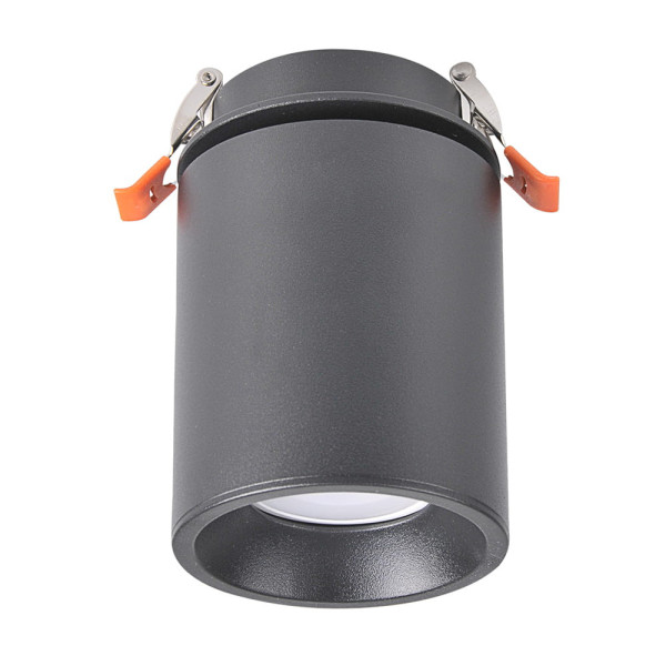Oprawa wpuszczana okrągła czarna 8,2cm PALLAS1xGU10x10W IP20 Polux