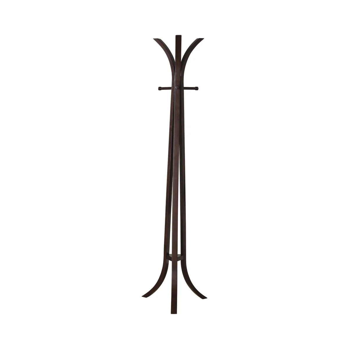 Odell Cappuccino 6-hook Coat Rack