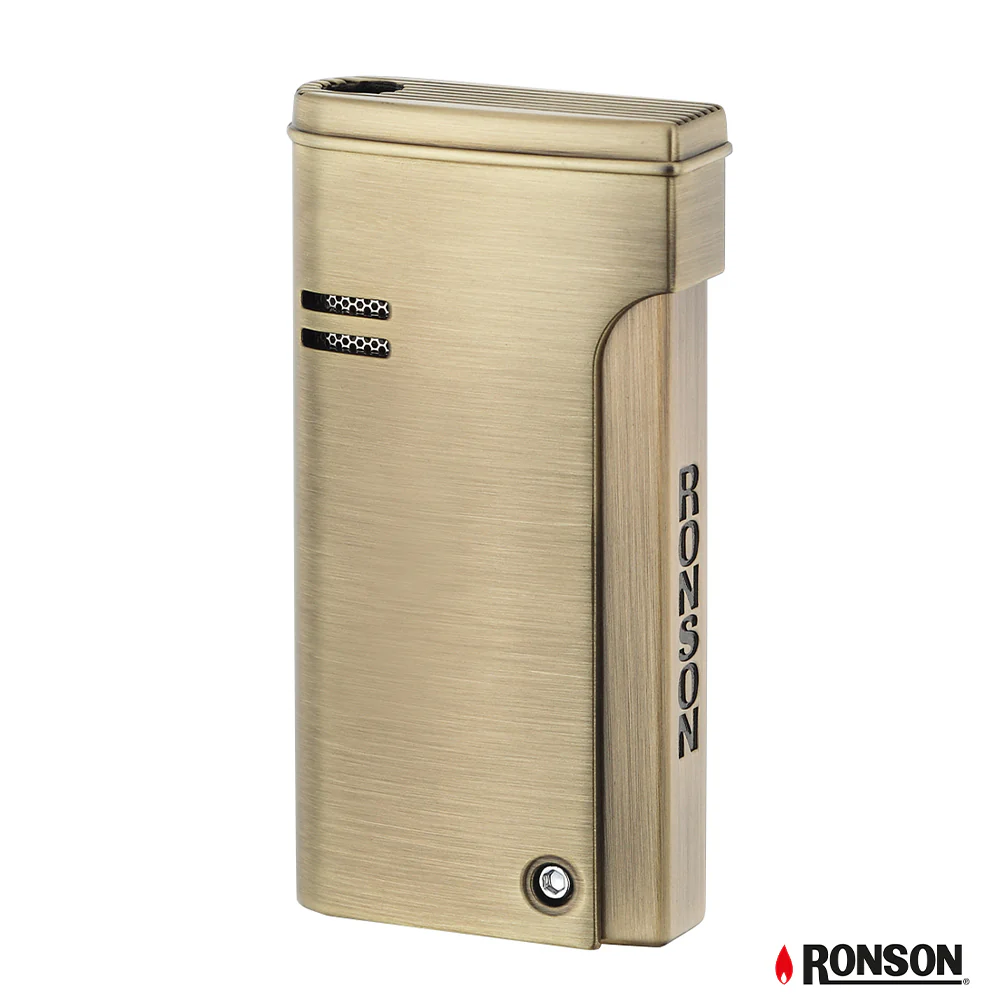 Ronson Dalliance Brass Satin Piezo Jet Flame Lighter (R290001)