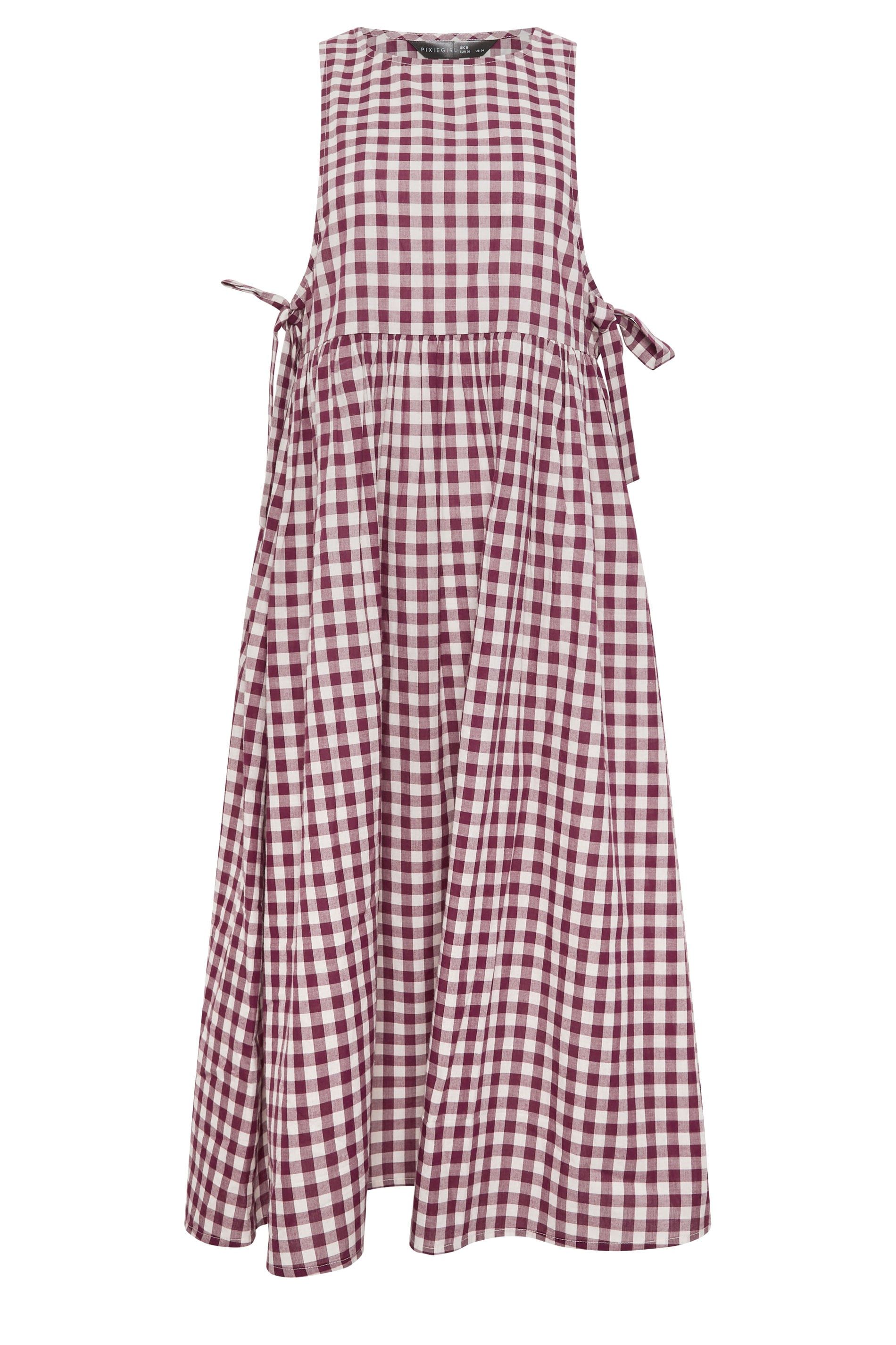 PixieGirl Petite Cotton Tie Side Pinafore Dress