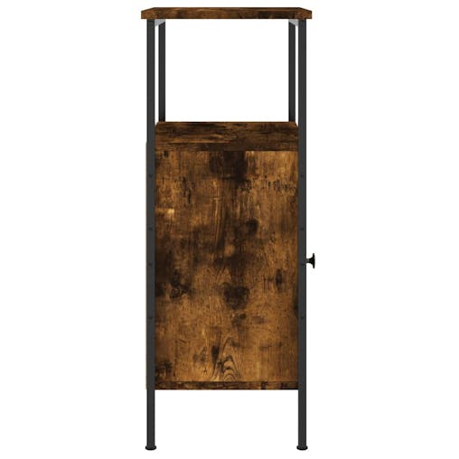 NNEVL Bedside Cabinets 2 pcs Smoked Oak 41x31x80 cm Engineered Wood