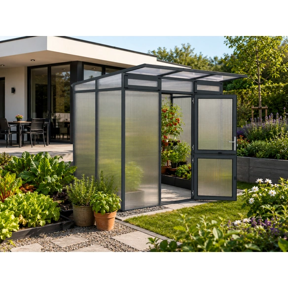 Gewächshaus »Santini«, 3,5 m², anthrazitgrau
