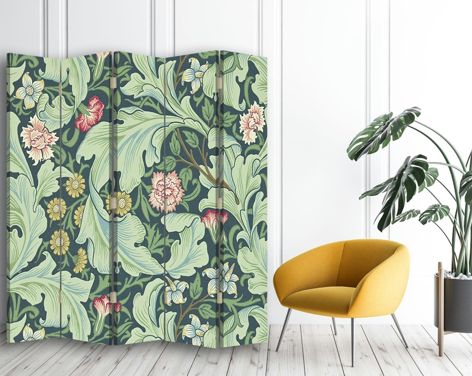 - Paravent Floral Wallpaper - William Morris cm 180x170 (5 volets)