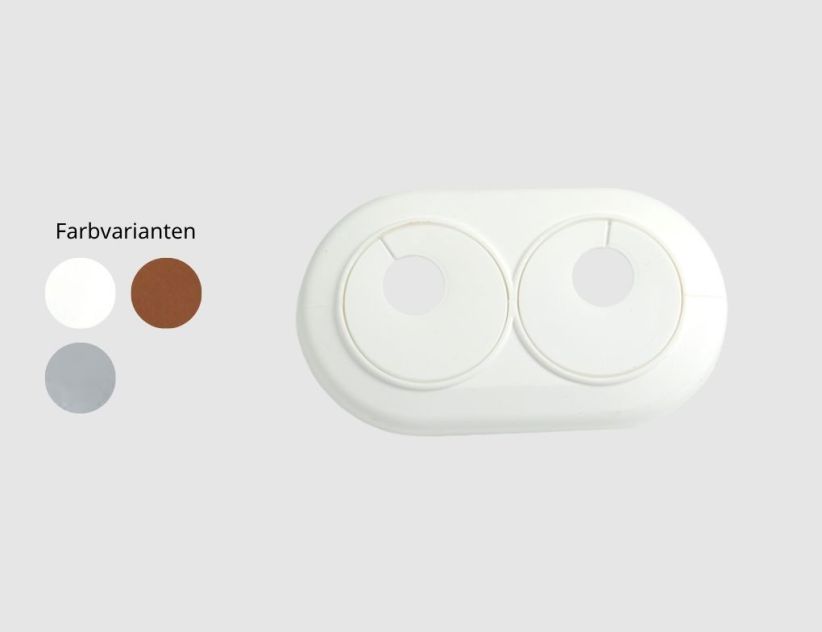 Doppelheizkörperrosette 15mm
