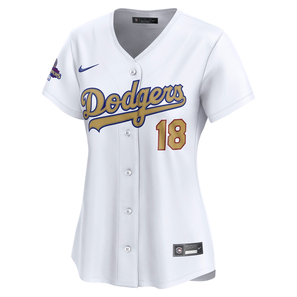 Yoshinobu Yamamoto Los Angeles Dodgers Nike Women's 2025 Gold Collection Limited Jersey - White