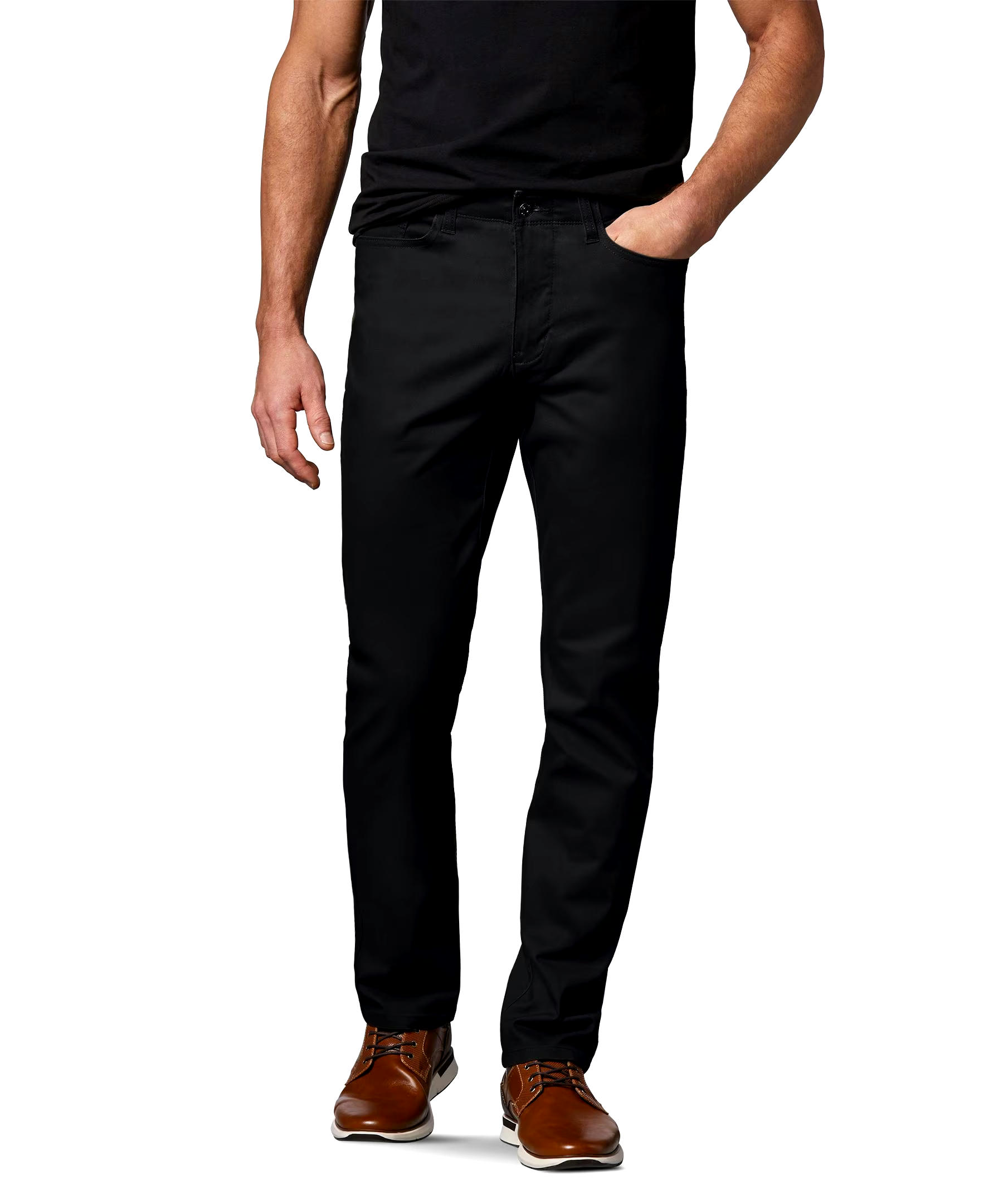 Denver Hayes Men's Stretch 5 Pocket Athletic Chino Pants