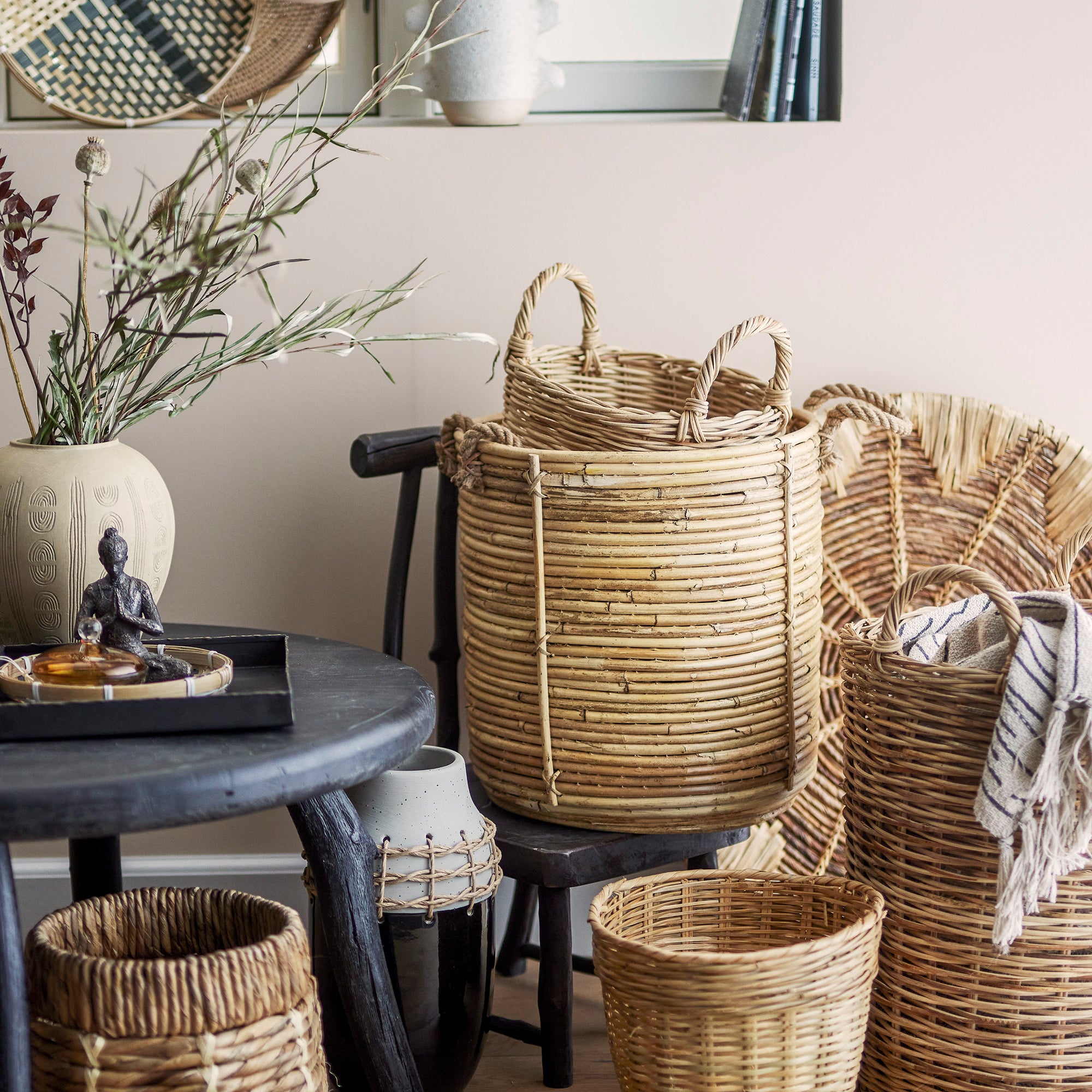 Bloomingville Tesser Opbergmand - Set van 3