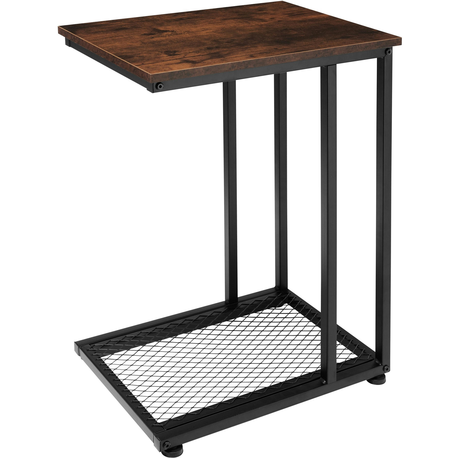 - Table d'appoint Style industriel Bois foncé industriel, rustique