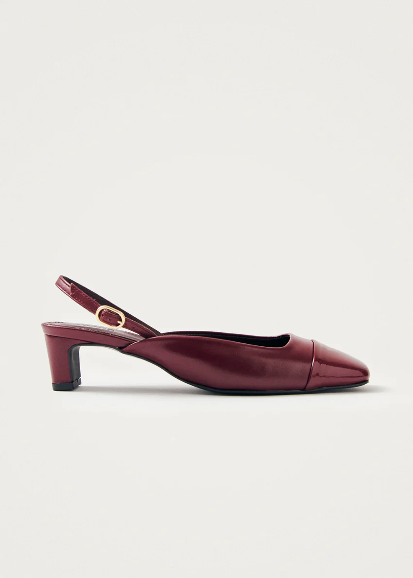 Lindy Bliss Burgundy Leather Pumps