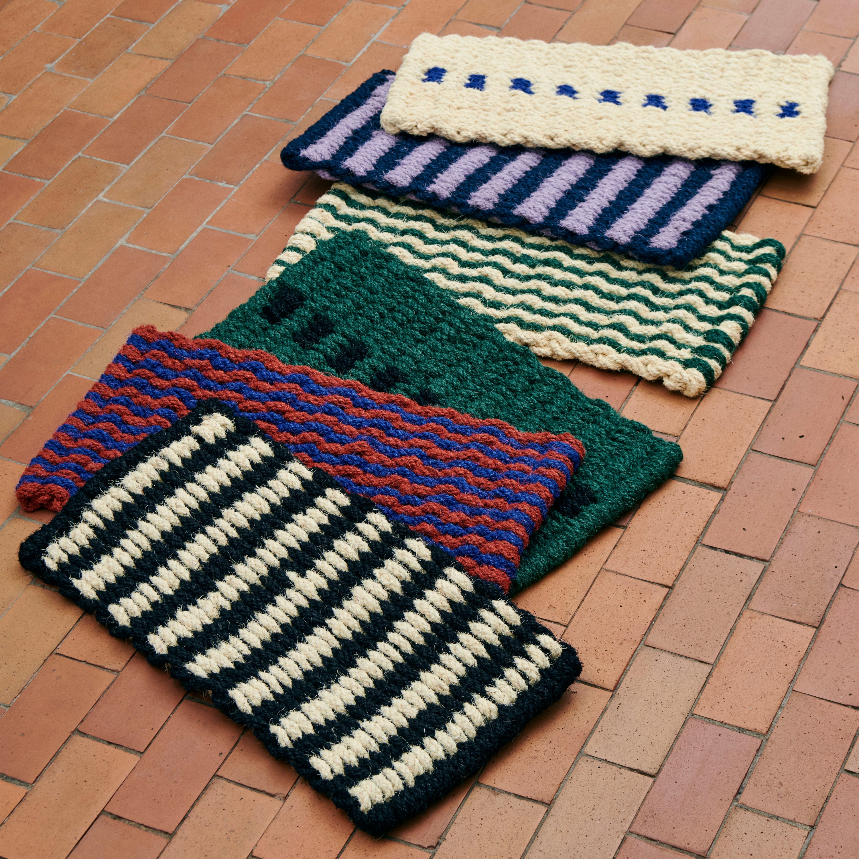 HAY Coco Deurmat - Zwart / Wit