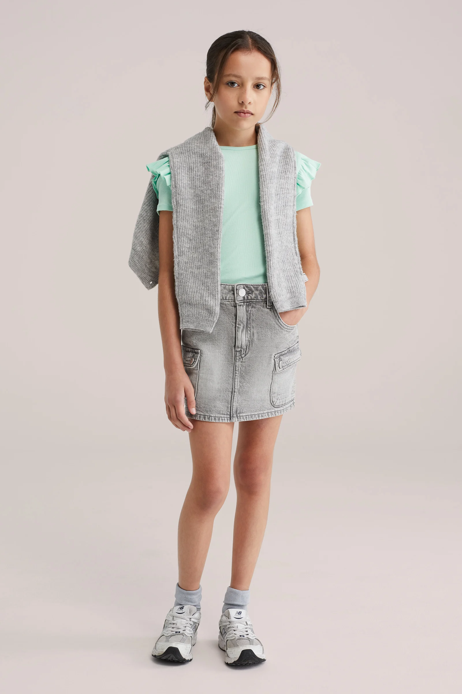 Meisjes T-shirt met ruches