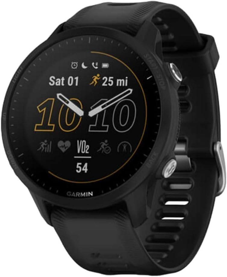 Garmin 010-02638-10 Forerunner® 955  GPS Running Smartwatch  Tailored to Triathletes  Long-Lasting Battery  Black