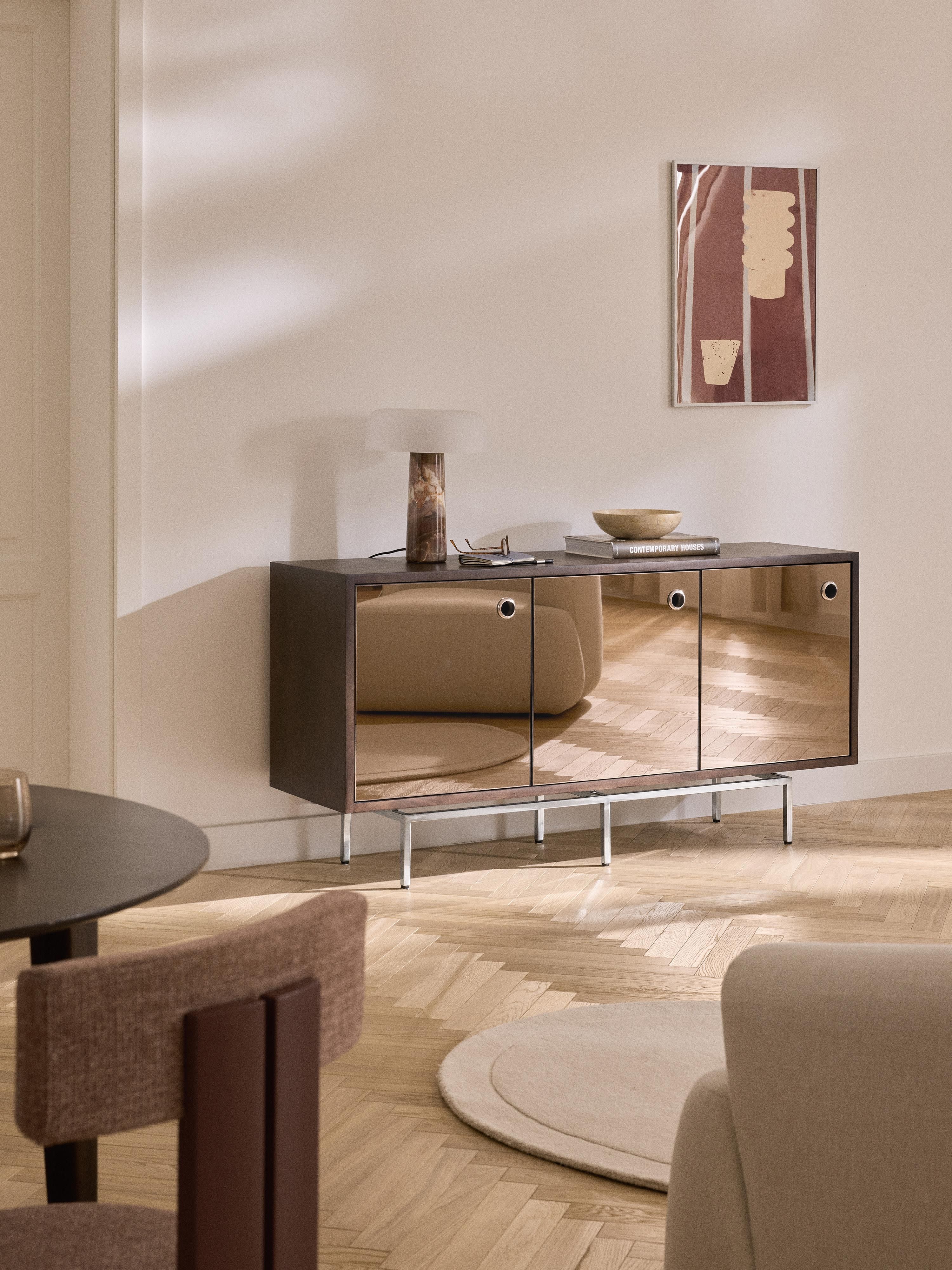 Sideboard Scarlett mit Spiegelglas-Türen