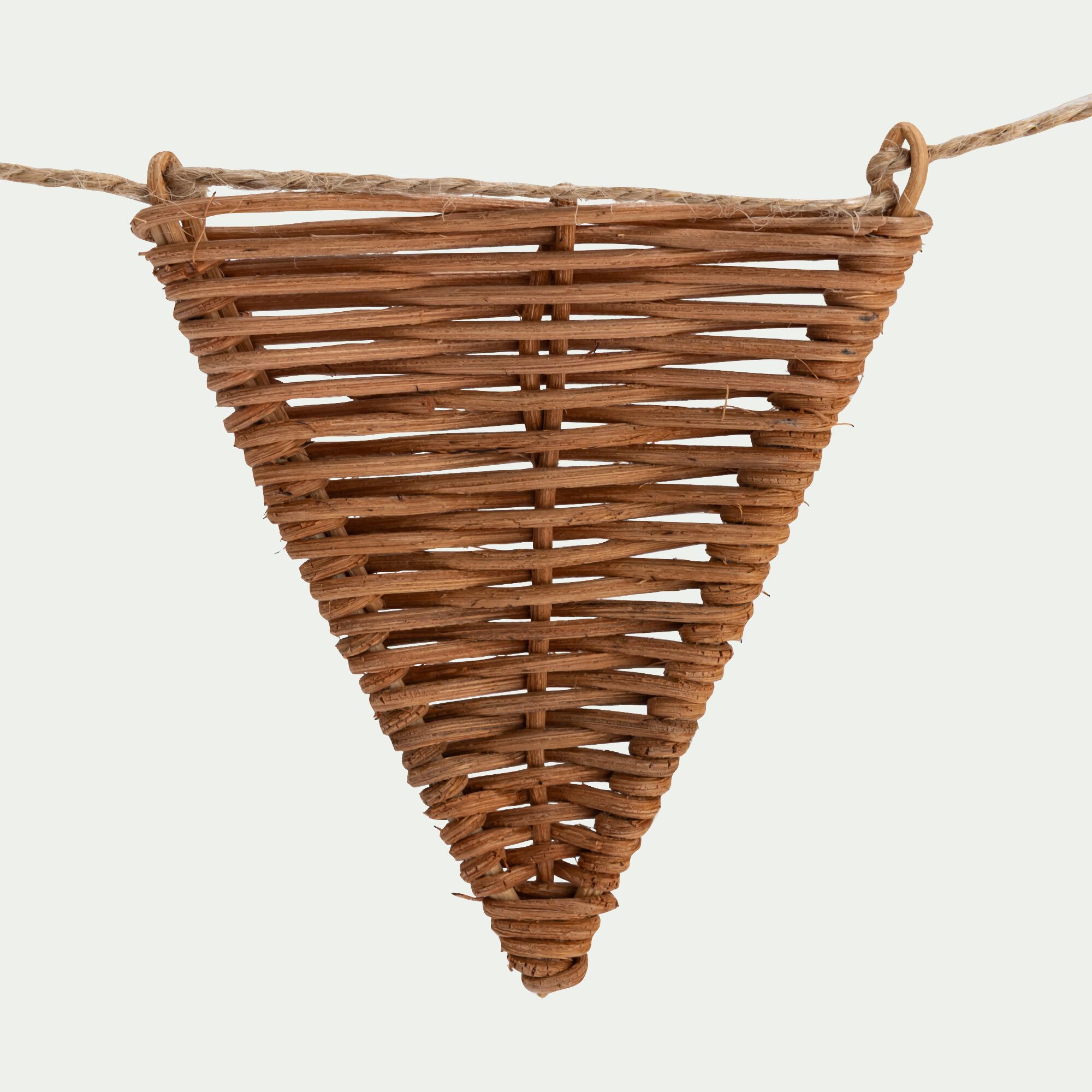 PARADE - Guirlande fanions en rotin L155cm - naturel