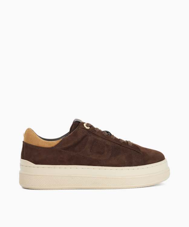 Eden Brown - Flatform Lace-Up Trainers