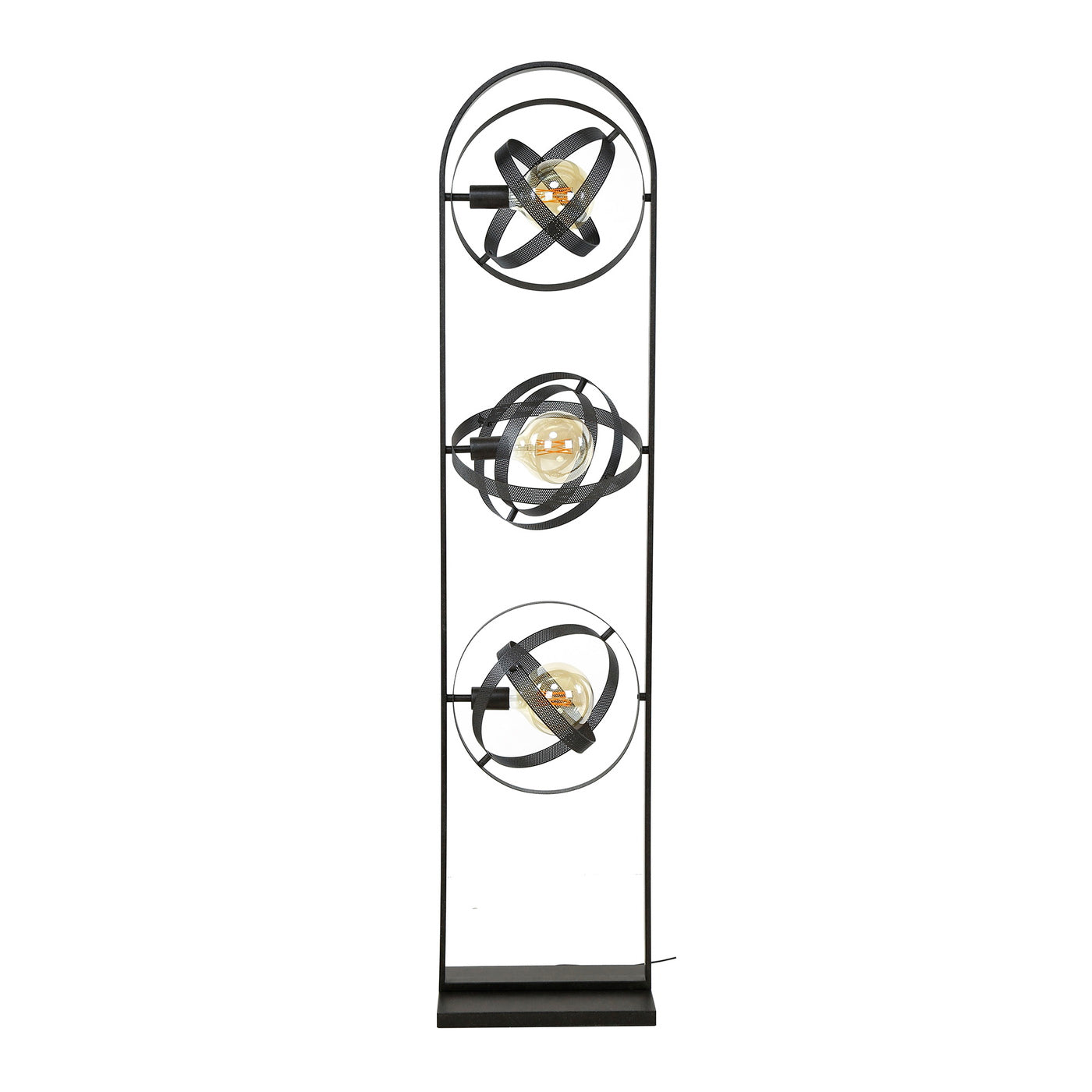 Giga Meubel Vloerlamp Cosmos Mesh - Metaal - 3-Lichts - 36x22x160cm