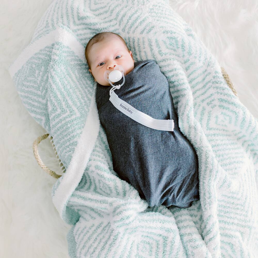 Bazzle Baby Hugga Cozy Blanket, Zebra Geo