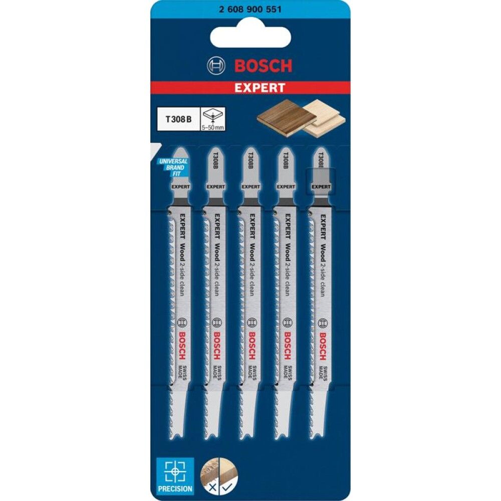 STIKKSAGBLAD BOSCH T308B 5ST WOOD