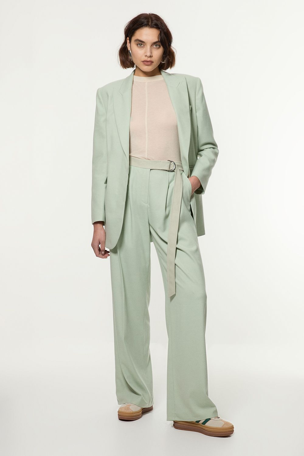 KarenMillen Soft Tailored Wide Leg Trousers
