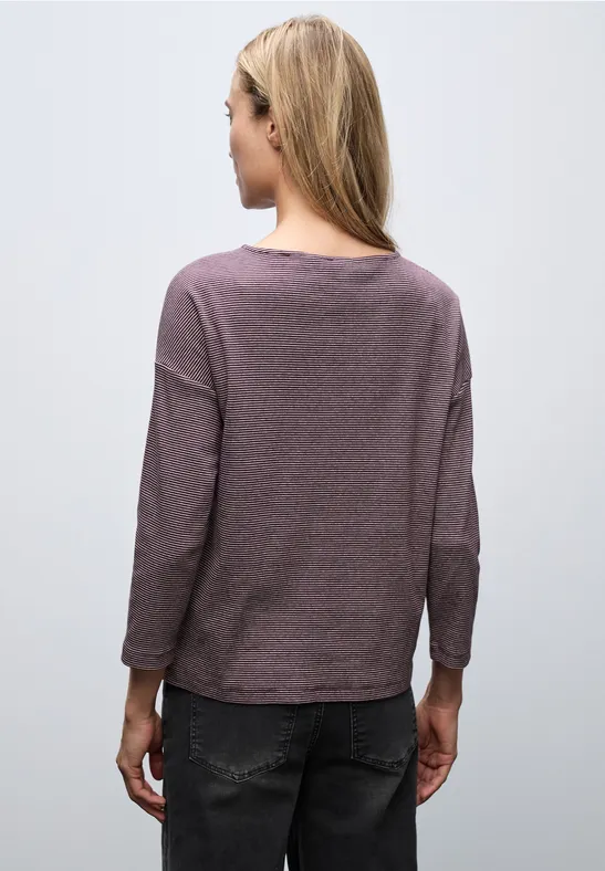 Shirt mit Rippstruktur