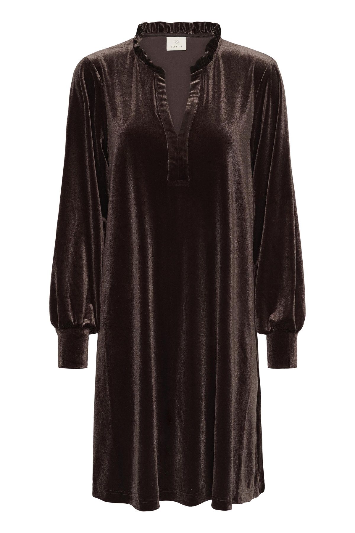 Kaffe KAkelly Flounce Long Sleeve Midi Dress