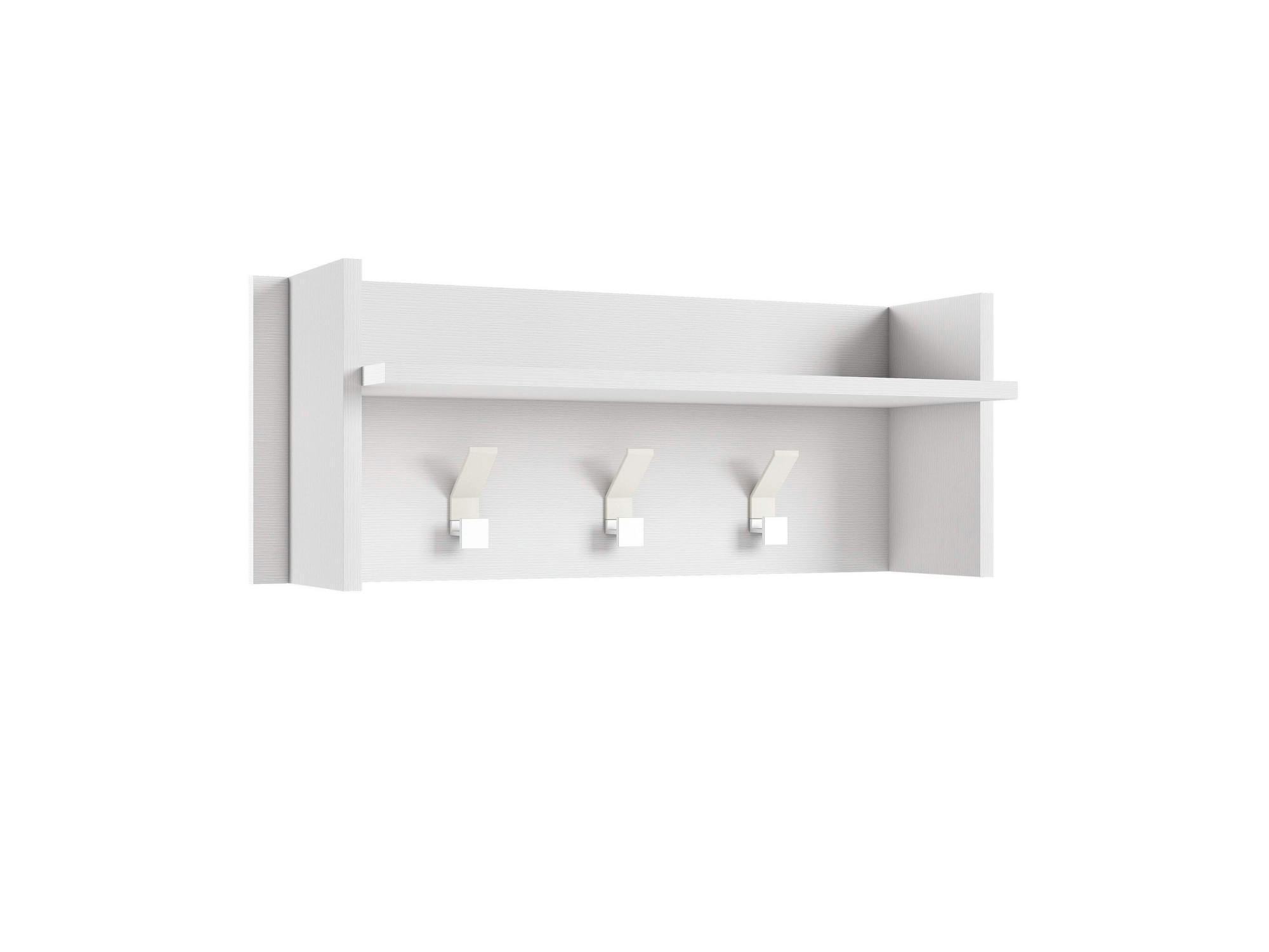 DKORNVI - Meuble d'entrée effet bois blanc