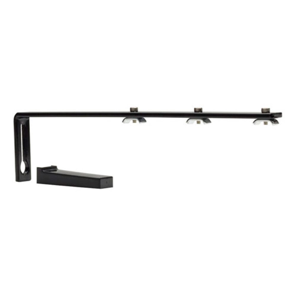 VINKEL KIRSCH TIL FLEXI-SKINNE 20CM SVART