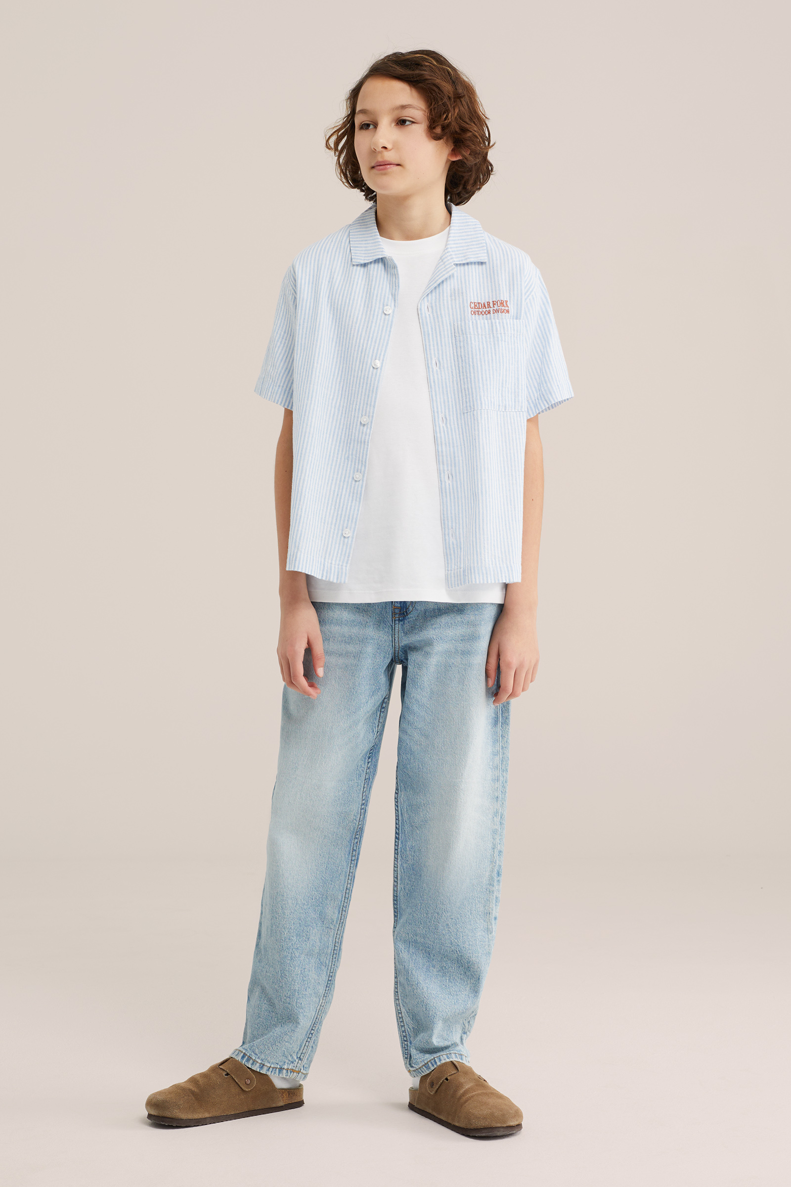 Jongens overhemd met streep