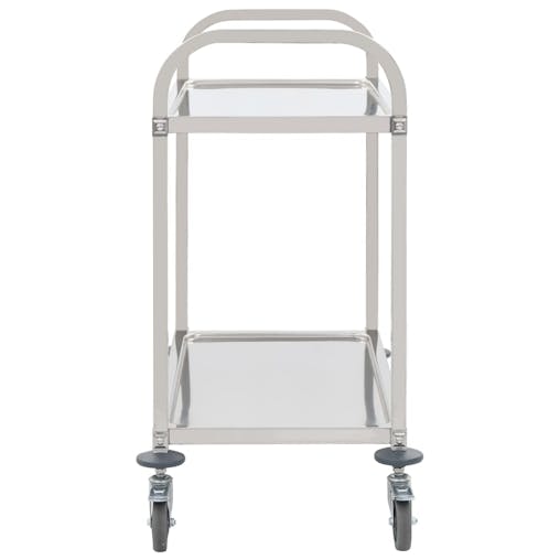 NNEVL 2-Tier Kitchen Trolley 96.5x55x90 cm Stainless Steel