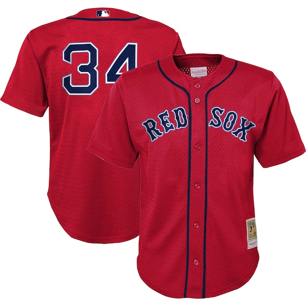 David Ortiz Boston Red Sox Preschool Cooperstown Collection Mesh Batting Practice Jersey - Red