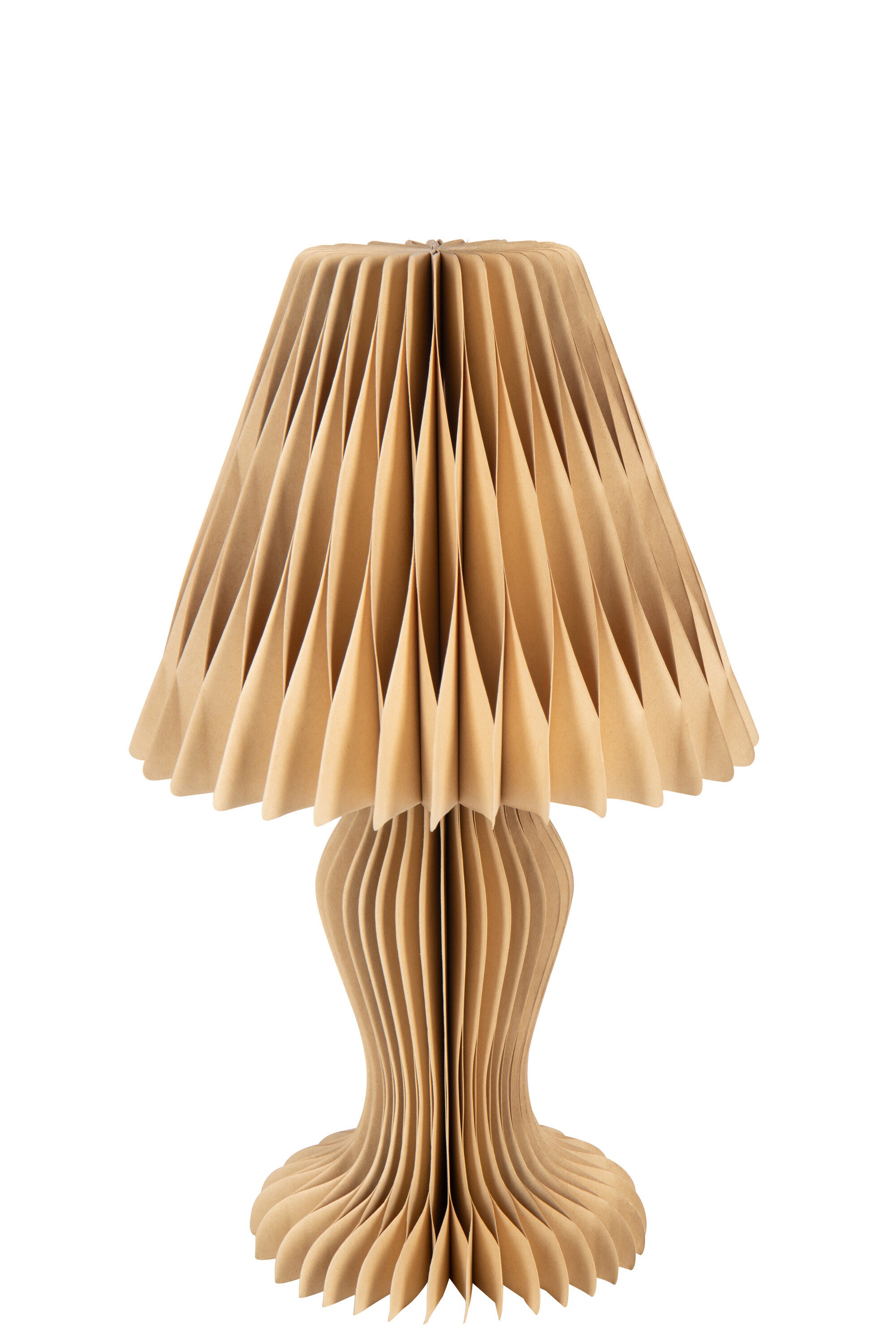 J-Line lampenkap Vintage Vouwbaar - papier - camel