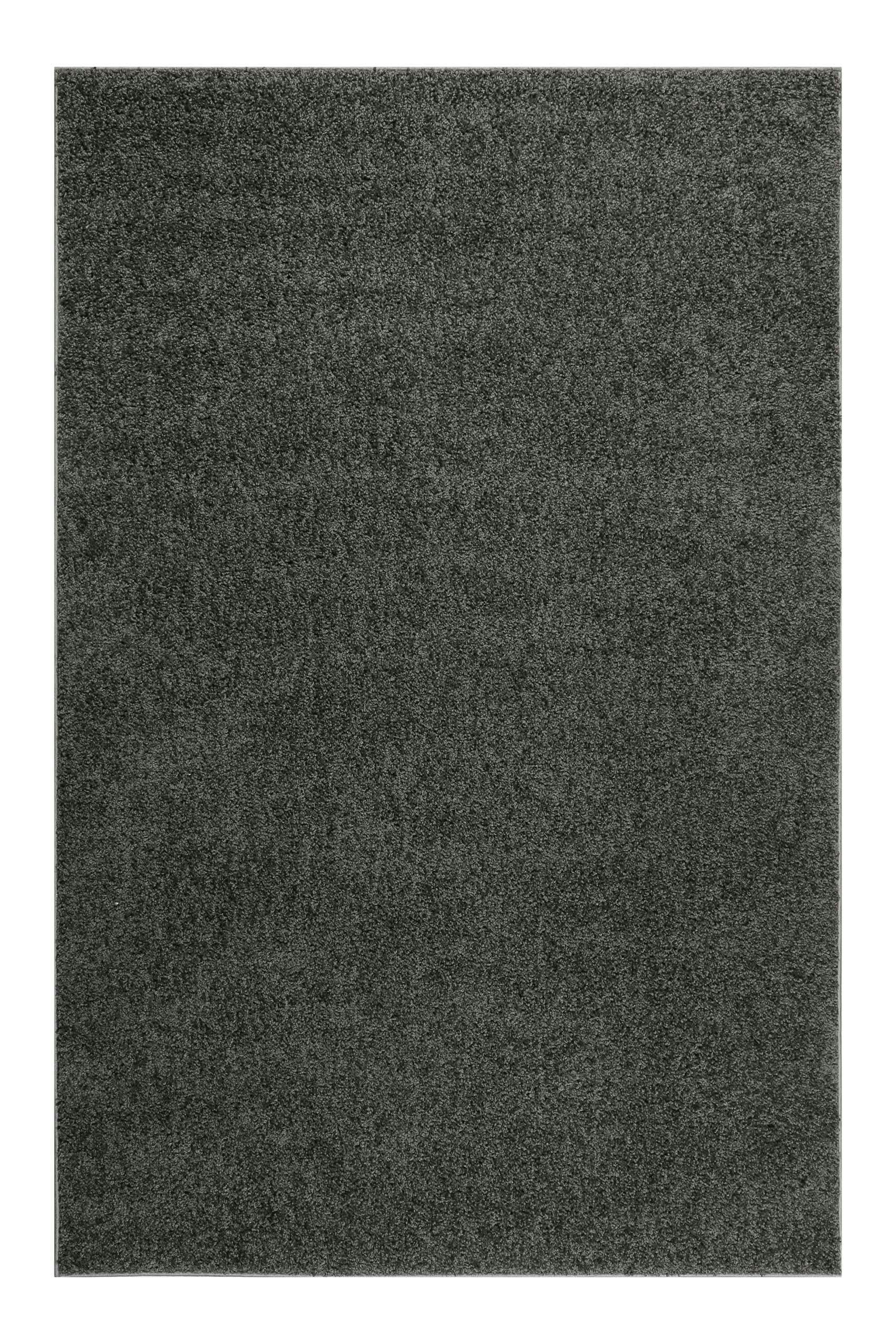 #WHISPER SHAG - Tapis poils longs effet bouclette gris anthracite 80x150