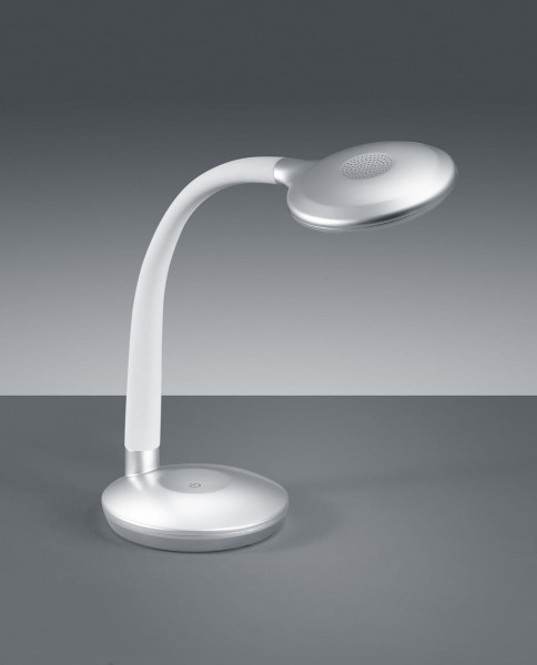 Lampka biurkowa COBRA srebrna LED 3W Ciepła biel wys:32cm RL