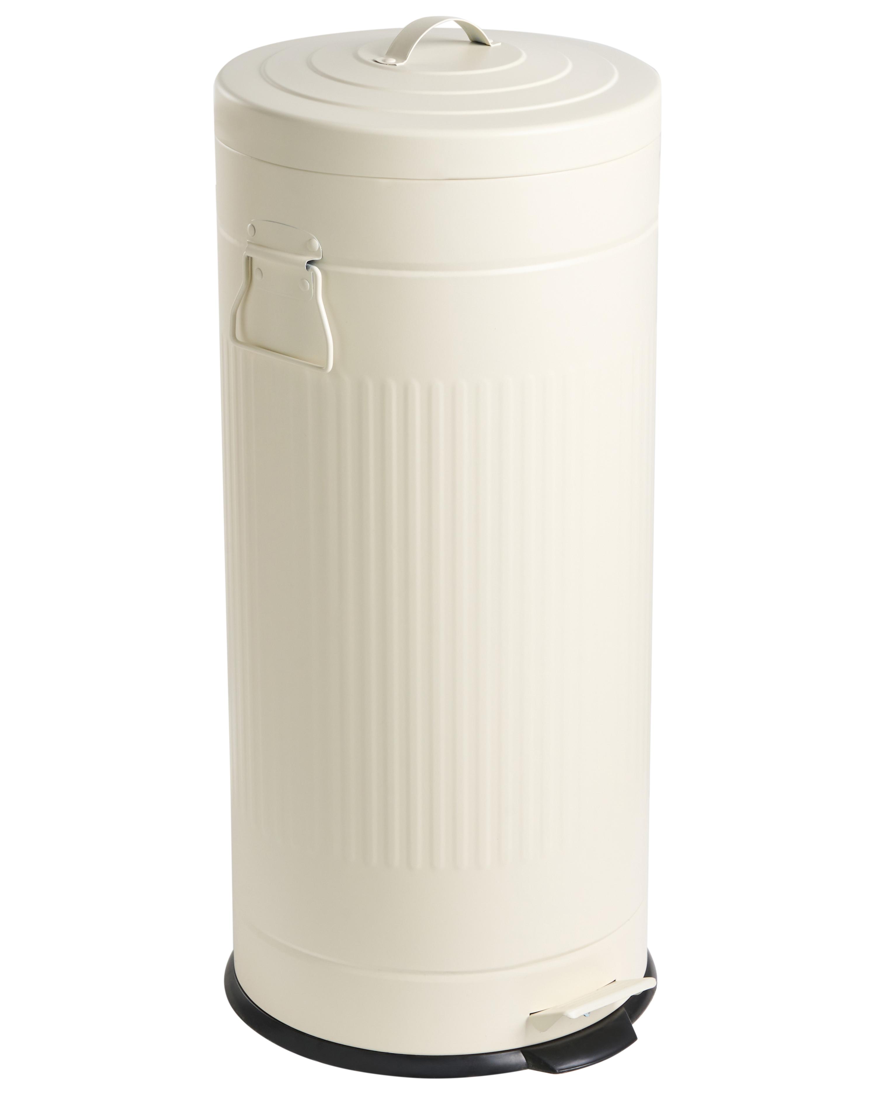 Pedal Waste Bin 30 L ECOAURA Metal Beige
