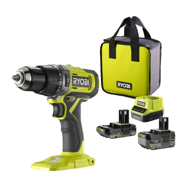 Perceuse visseuse à percussion sur batterie One  RPD18 4 Ah et 2 Ah 18 V RYOBI