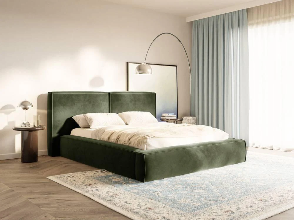 Bedframe Willa velvet 140 x 200 cm met opbergruimte