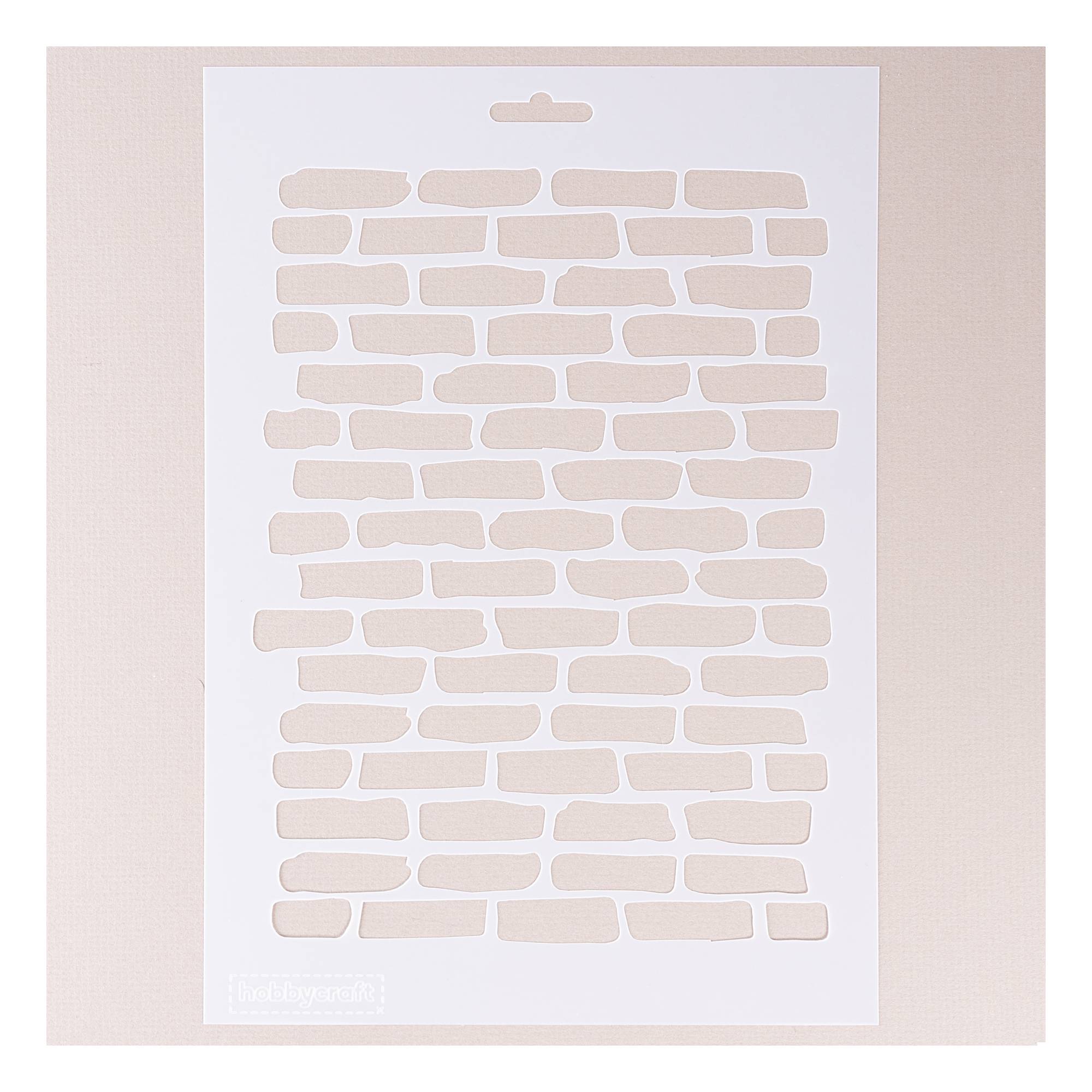 Brick Work Stencil 21cm x 29cm