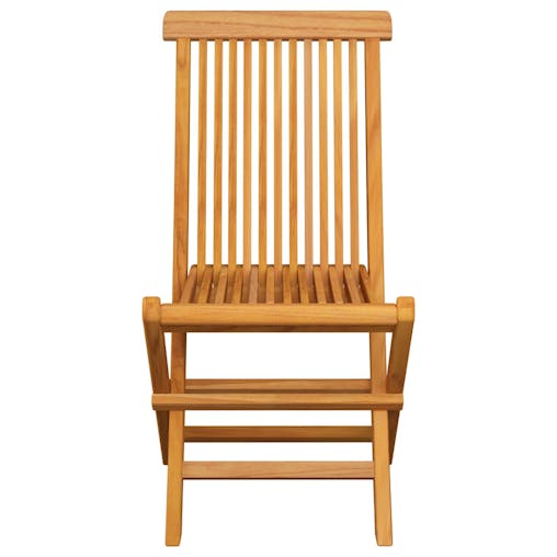 NNEVL Folding Garden Chairs 6 pcs Solid Teak Wood