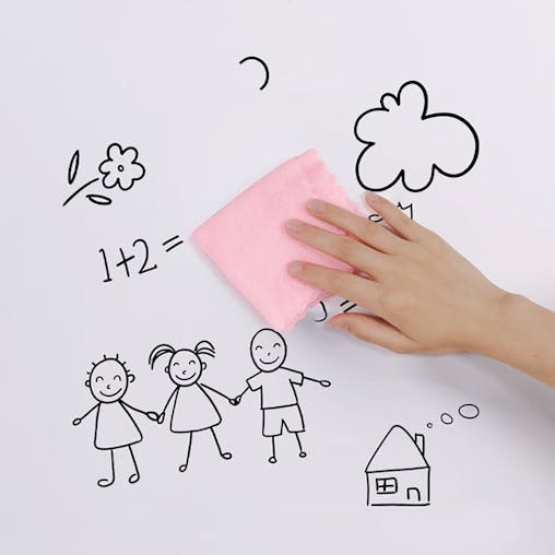 SOGA 2X 60cm x 1000cm Clear Dry Erase Whiteboard Wall Sticker
