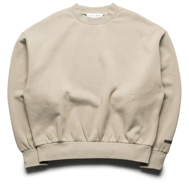 Fear Of God Essentials Classic Fit Fleece Crewneck - Abbey Stone