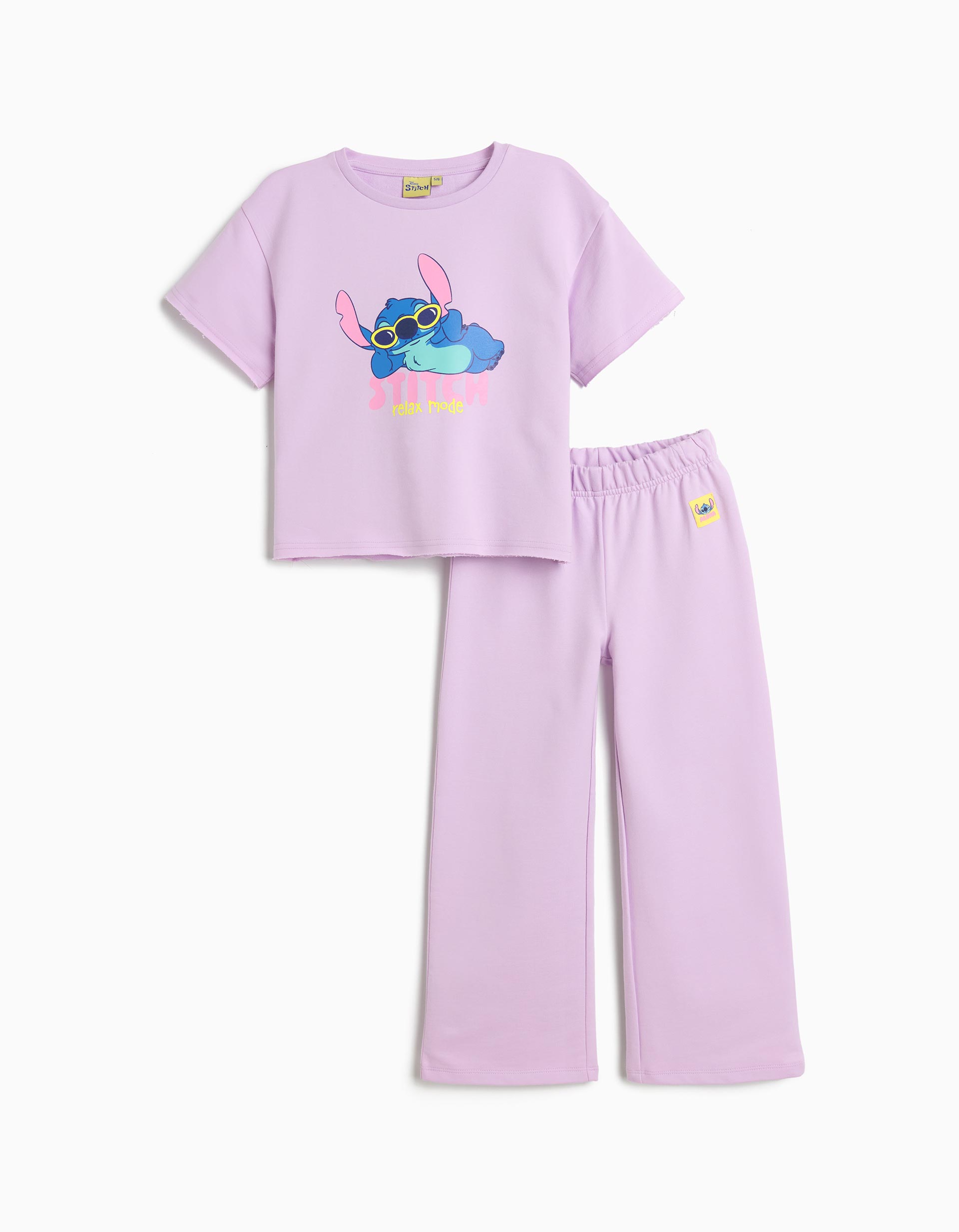 Conjunto 'Stitch' ©Disney, Menina, Roxo Claro