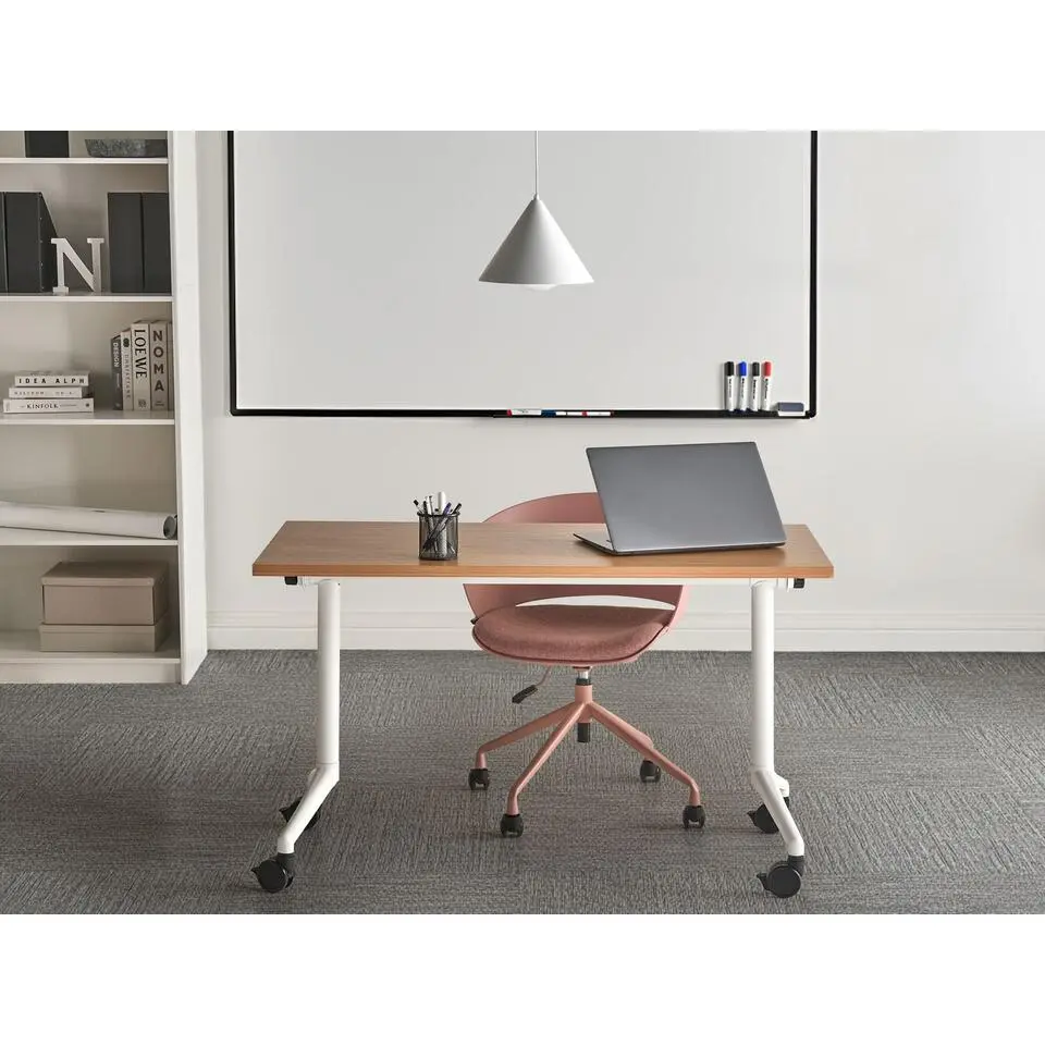 CAVI - Bureau inklapbaar - Bruin/Wit - 120 x 60 cm - MFC