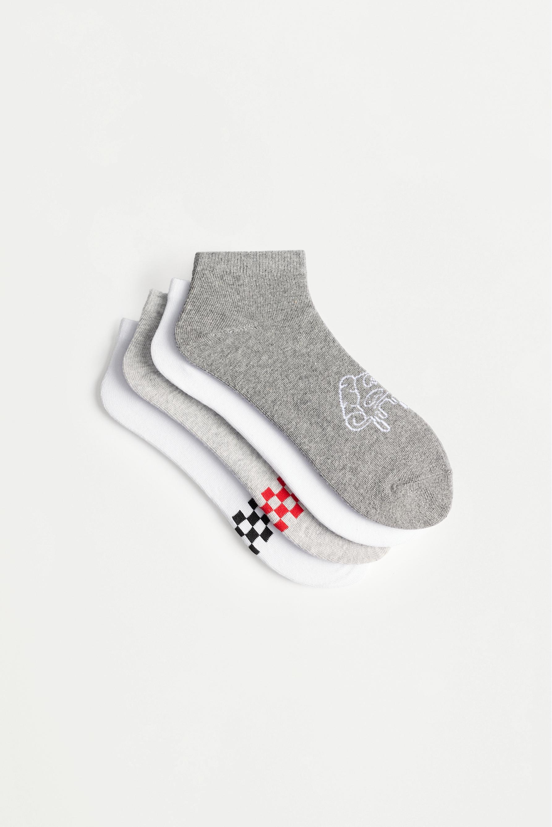 Calcetines tobilleros estampados (Pack 4)