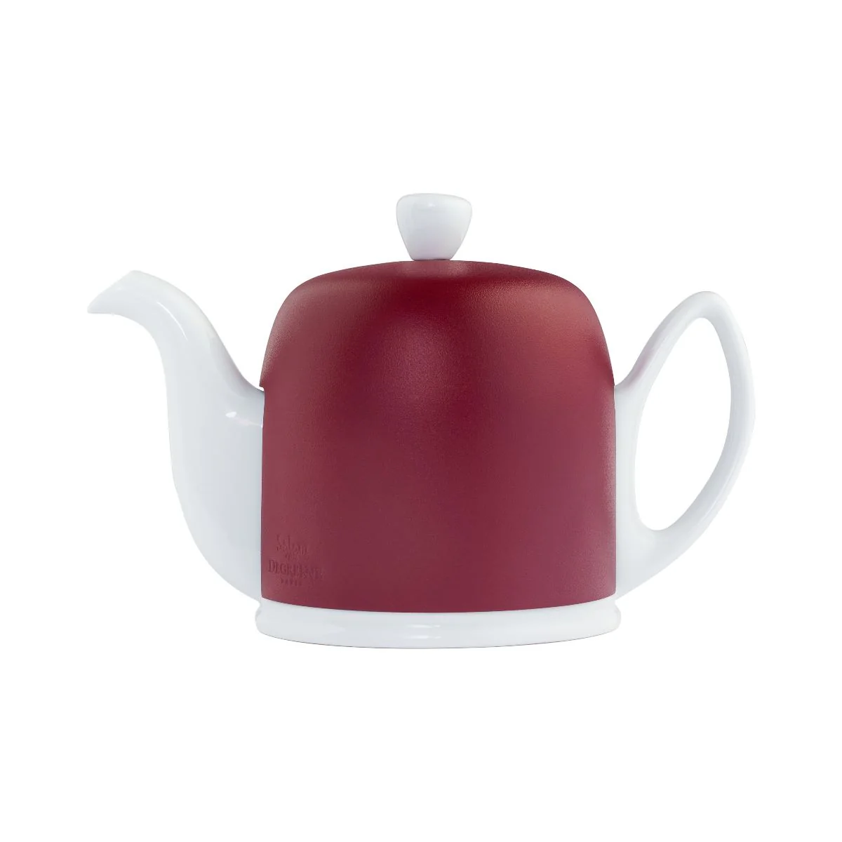 Théière 4 tasses cloche bordeaux