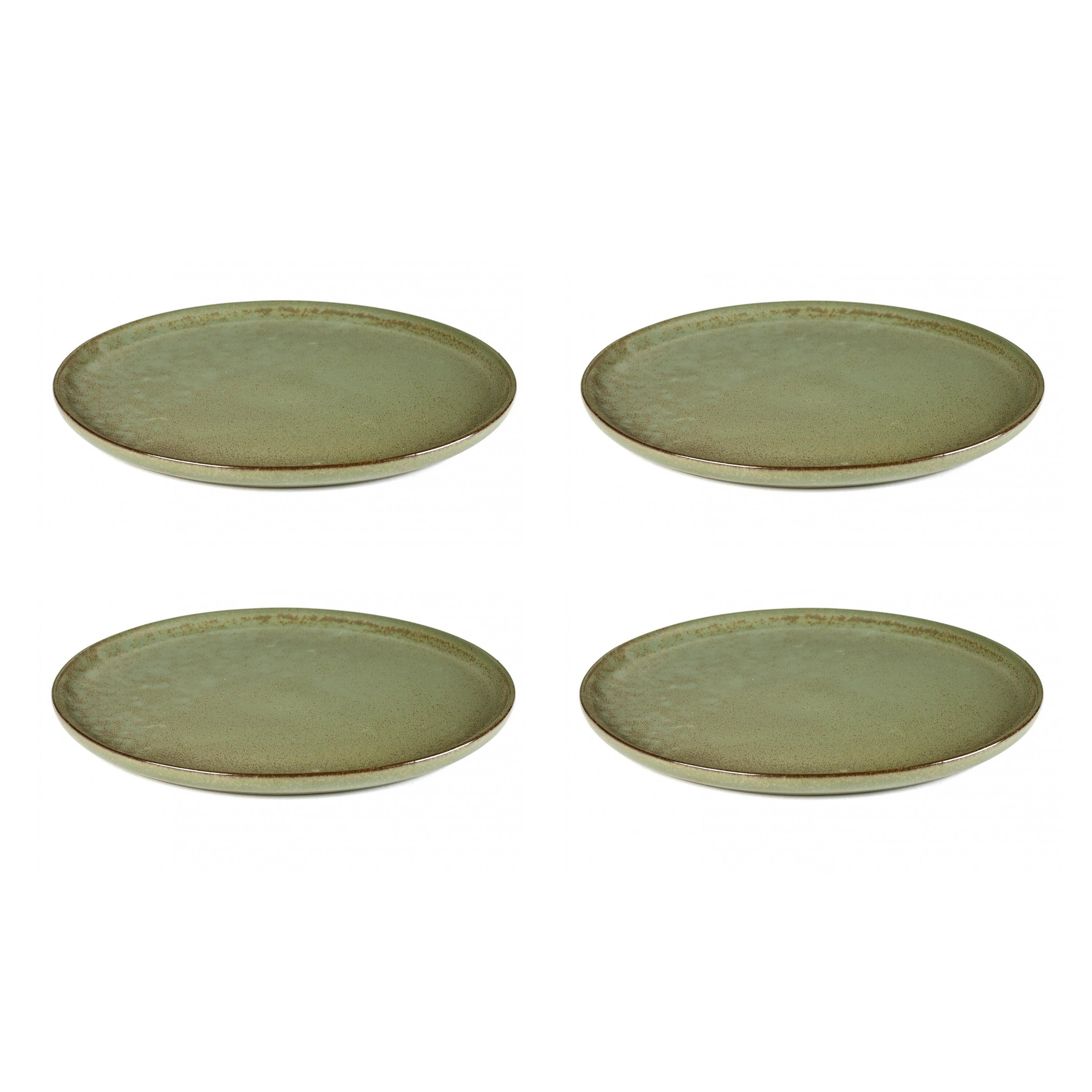 SERAX - Sergio Herman - Surface Bord 4 st. - Ø 27 cm - Camogreen