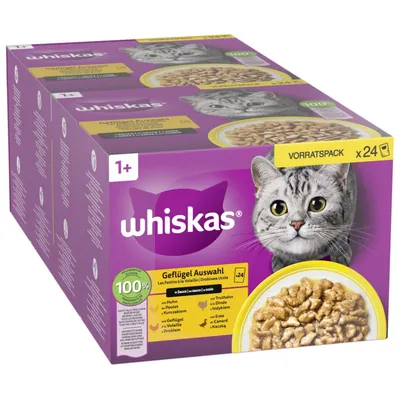Whiskas 1+ Adult Pouches Saver Pack 48 x 85g