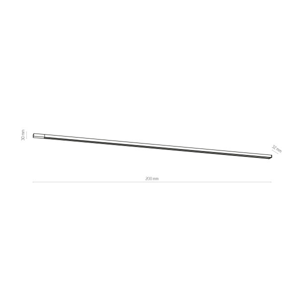 Tracer trójobwodowy szyna white 2m