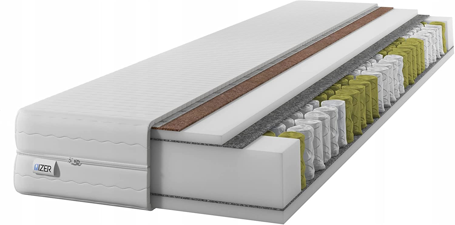 Materac sprężynowy GOLD   Kokos70x190 20cm|7-stref | H3/H4 |
