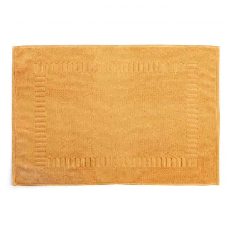 PURE SQUARE - Tapis de bain en Coton Miel 50x70 cm