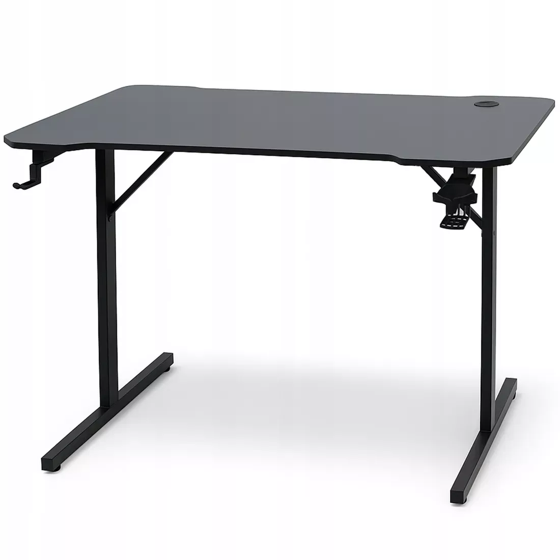 Nowoczesne biurko gamingowe komputerowe do komputera BG100 120x70x75 czarne
